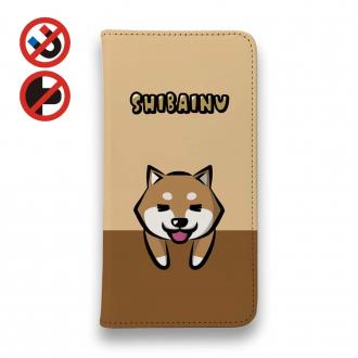 【手帳型ベルトなし】【Stick Case】柴犬のかまってアピール(wakat)