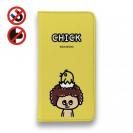 【手帳型ベルトなし】【Stick Case】【ワカボンド】WAKAMAKAシリーズ アフロくんとヒヨコ