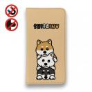 【手帳型ベルトなし】【Stick Case】柴犬のトーテムポール(wakat)