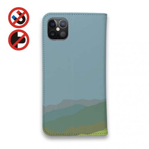 【手帳型ベルトなし】【Stick Case】【FISH MAN】山シリーズ「雷鳥／夏のオス・たそがれ」