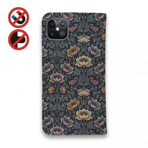 【手帳型ベルトなし】【Stick Case】リバティの大花柄風 スモール・スザンナ