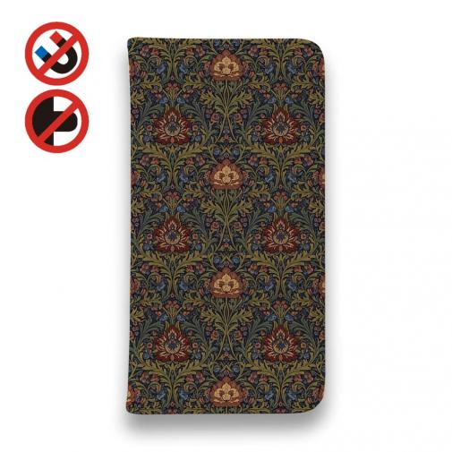 【手帳型ベルトなし】【Stick Case】リバティの大花柄風 アンジェリカ・ガーラ