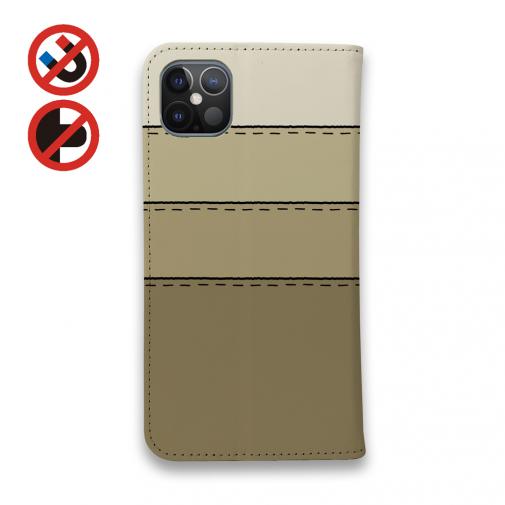 【手帳型ベルトなし】【Stick Case】柴犬たちのひょっこり顔出し_くっきりバージョン(wakat)