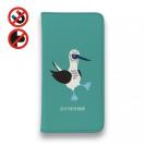 【手帳型ベルトなし】【Stick Case】ポップなアオアシカツオドリ(wakat)