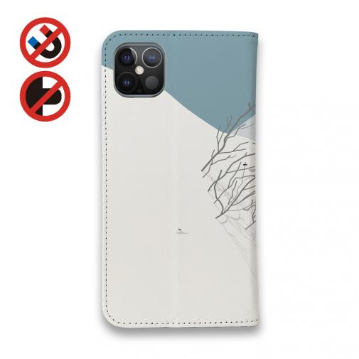 【手帳型ベルトなし】【Stick Case】【FISH MAN】山シリーズ「雷鳥／かくれんぼ」