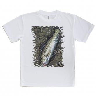 【Tシャツ】ルアーにヒットしたスズキ