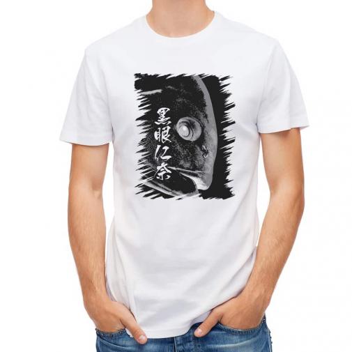 【Tシャツ】オナガグレ　墨絵風(黒)