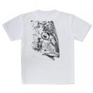 【Tシャツ】クロダイ　墨絵風(白)