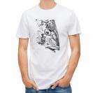 【Tシャツ】クロダイ　墨絵風(白)