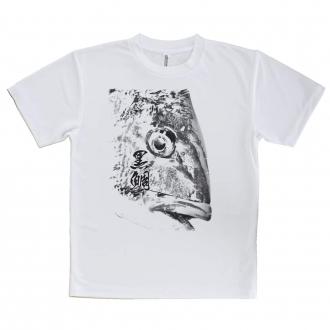 【Tシャツ】クロダイ　墨絵風(白)