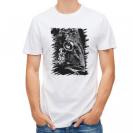 【Tシャツ】クロダイ(チヌ)　墨絵風(黒)