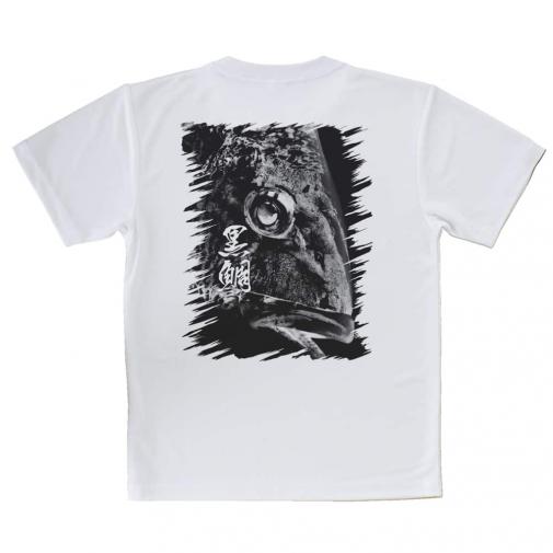 【Tシャツ】クロダイ(チヌ)　墨絵風(黒)