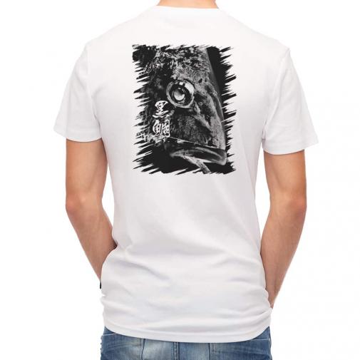 【Tシャツ】クロダイ(チヌ)　墨絵風(黒)