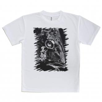 【Tシャツ】クロダイ(チヌ)　墨絵風(黒)