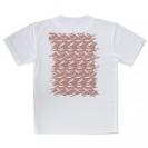 【Tシャツ】魚模様　イワシ　ピンク