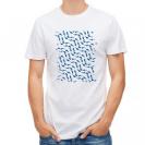 【Tシャツ】メジナ(グレ)の群れ　ブルー