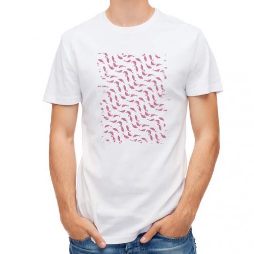 【Tシャツ】メジナ(グレ)の群れ　ピンク