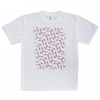 【Tシャツ】メジナ(グレ)の群れ　ピンク