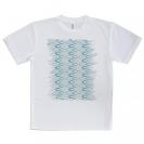 【Tシャツ】魚パターン　ブルー