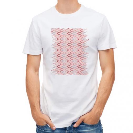 【Tシャツ】魚パターン　ピンク