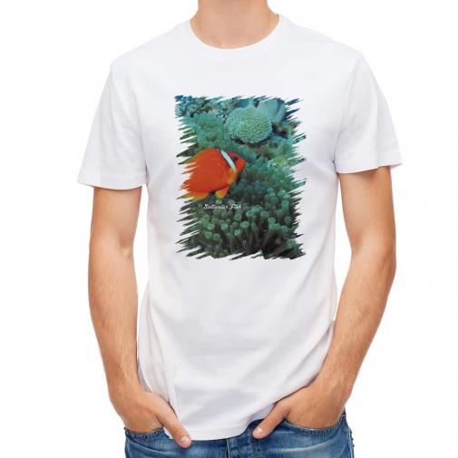 【Tシャツ】熱帯魚　No.3　ハマクマノミ