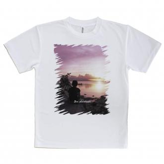【Tシャツ】海の風景　夜明けの少女