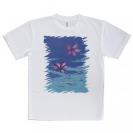 【Tシャツ】海の風景　海面に花