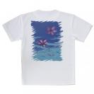 【Tシャツ】海の風景　海面に花