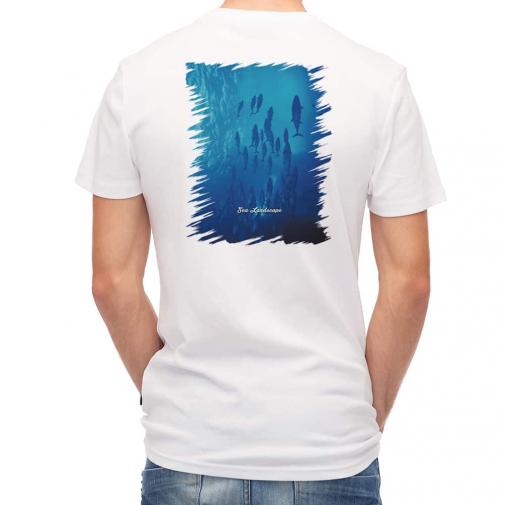 【Tシャツ】海の風景　マグロの影