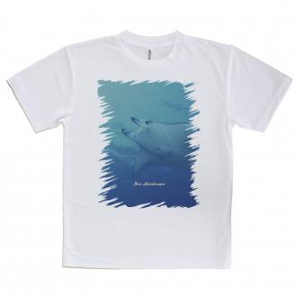 【Tシャツ】海の風景　マンタ(オニイトマキエイ)
