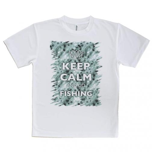 【Tシャツ】KEEP CALM AND OF FISHING　クリスタル