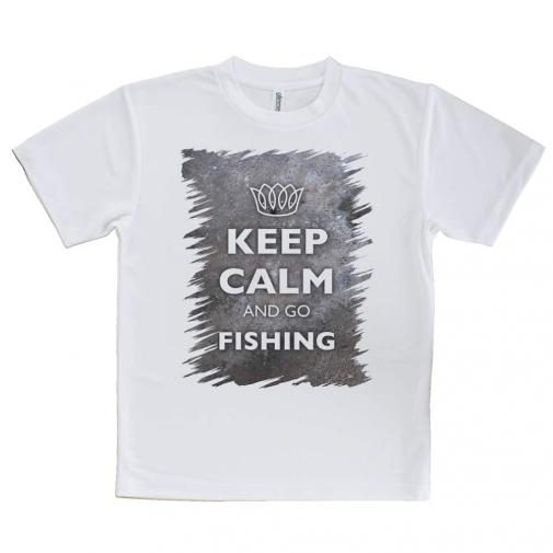 【Tシャツ】KEEP CALM AND OF FISHING　錆鉄