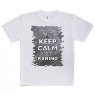 【Tシャツ】KEEP CALM AND OF FISHING　錆鉄