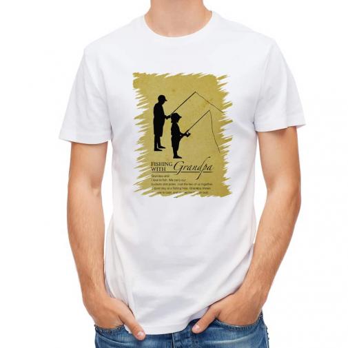 【Tシャツ】おじいちゃんと魚釣り