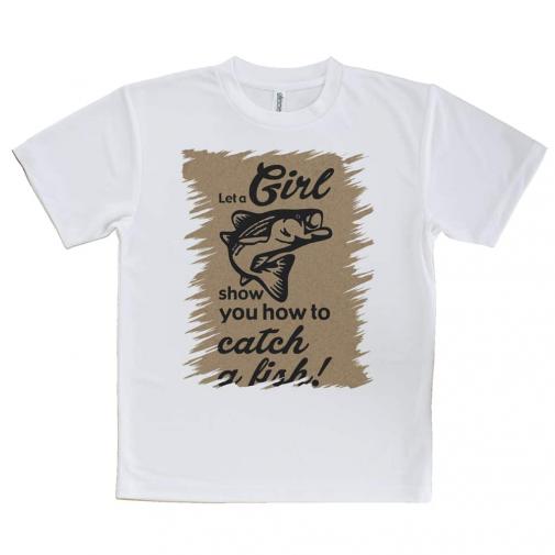 【Tシャツ】釣りガールがどうやって釣るか見せてあげるわ