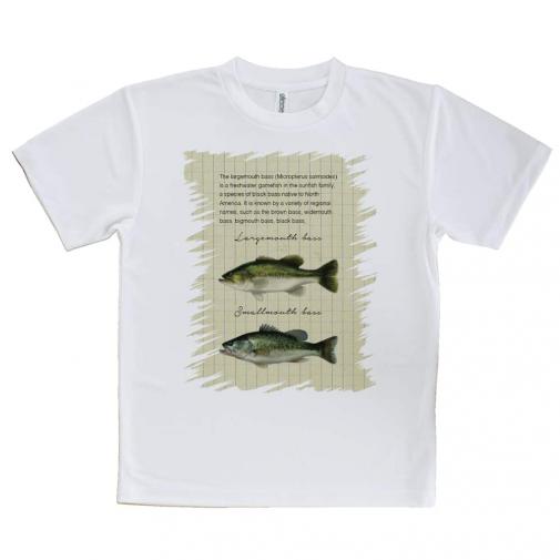 【Tシャツ】オオクチバス(ラージマウスバス)とコクチバス(スモールマウスバス)