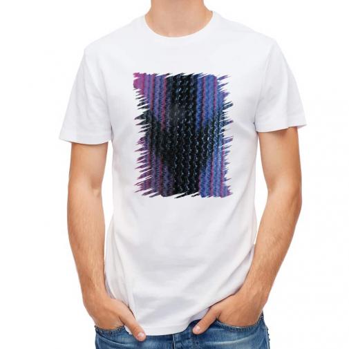 【Tシャツ】エギ柄　タイガーブルー