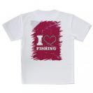 【Tシャツ】I love Fishing Red