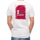 【Tシャツ】I love Fishing Red