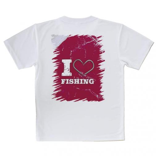 【Tシャツ】I love Fishing Red