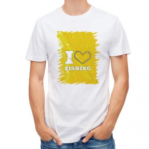 【Tシャツ】I love Fishing Yellow