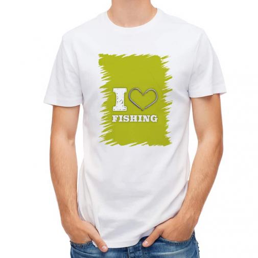 【Tシャツ】I love Fishing Green