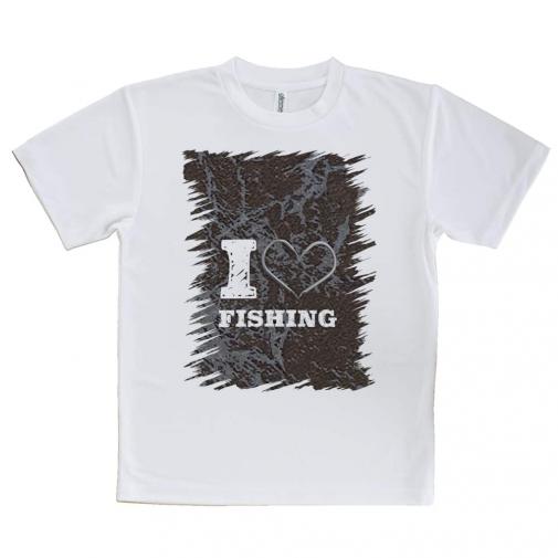 【Tシャツ】I love Fishing　Brown