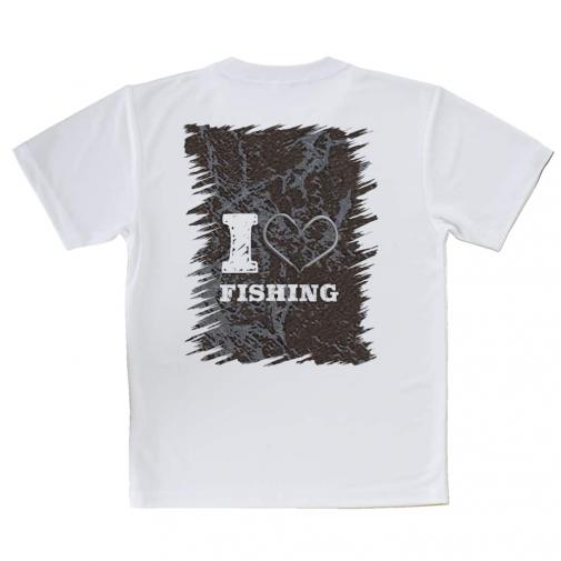 【Tシャツ】I love Fishing　Brown