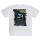 【Tシャツ】バスフィッシング　ローライダーフォント　ブルー