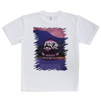 【Tシャツ】バスフィッシング　ローライダーフォント　ショッキングピンク