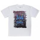 【Tシャツ】BIG FISH 壁落書き風　ブルー
