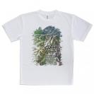 【Tシャツ】ブラックバスのバイト　ペイント風　グリーン