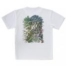 【Tシャツ】ブラックバスのバイト　ペイント風　グリーン