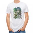 【Tシャツ】ブラックバスのバイト　ペイント風　グリーン